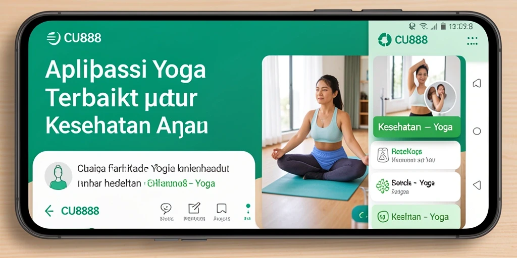Tampilan antarmuka CU888 yang intuitif dan menarik untuk sesi Yoga.