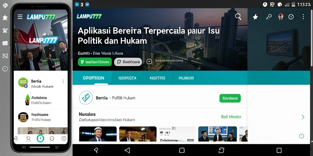 Antarmuka LAMPU777 yang ramah pengguna dengan berita terbaru.