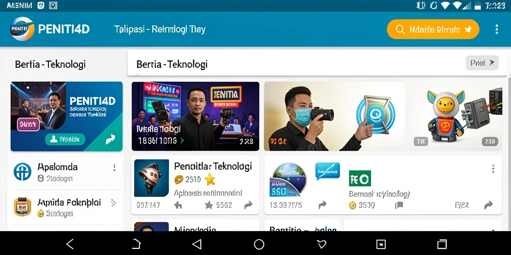 Antarmuka bersih dan informasi teknologi terkini.