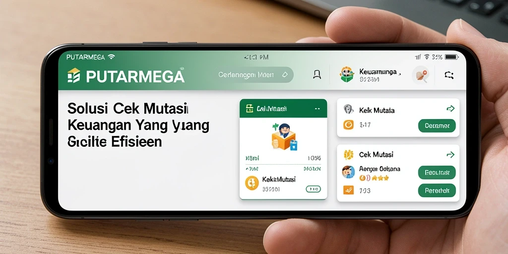 Tampilan utama aplikasi PUTARMEGA dalam fungsi Cek Mutasi.