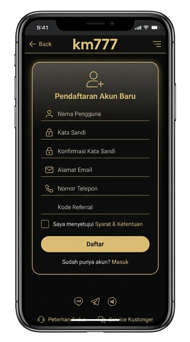 Cara Registrasi Akun km777 Dengan Mudah dan Cepat